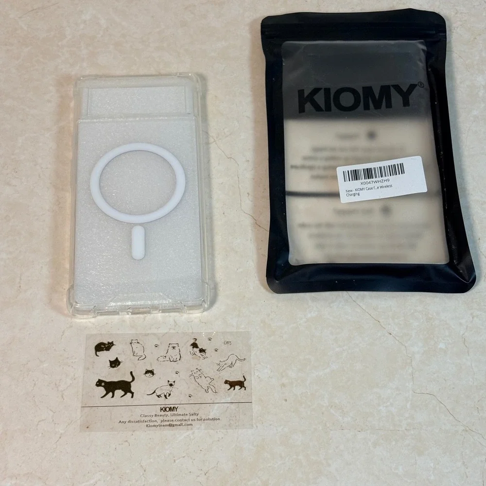 KIOMY Clear Magnetic Case for Google Pixel‎ 7 Wireless Charging Shockproof Cover